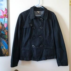 Venezia Lightweight Denim Peacoat Style Jacket Size 16